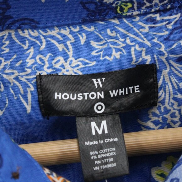 Houston White X Target Shirt Men Medium M Multicolor Floral Pattern Collared NWT - Picture 6 of 9